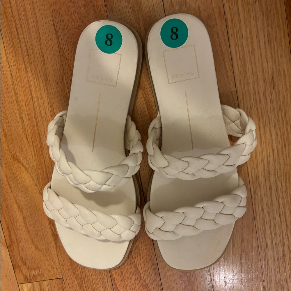 Dolce Vita white summer sandals